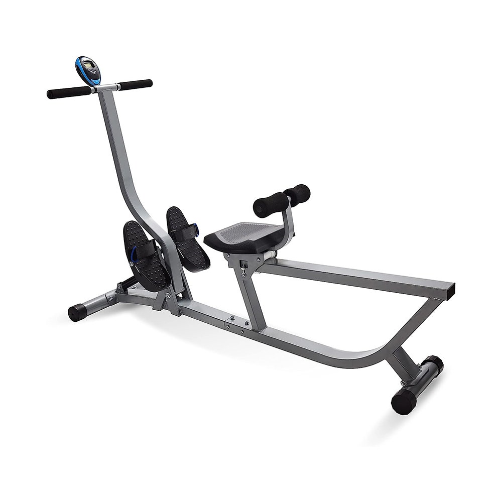 Gray magnetic rowing machine