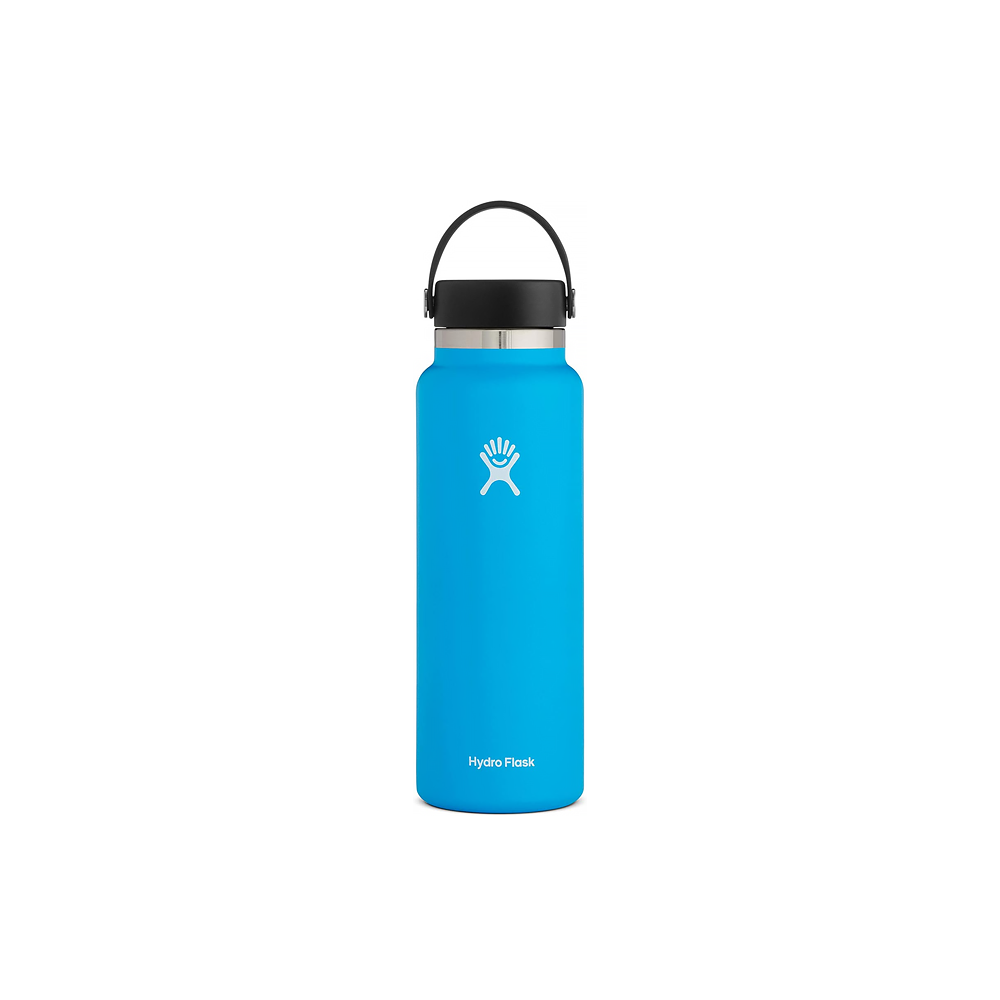 Wide mouth Hydro Flask with flexible cap