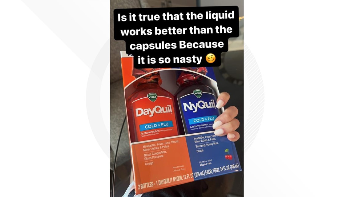 No, liquid medications are no more effective than capsules